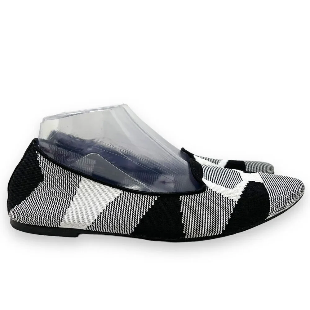 Skechers Cleo Sherlock Black/White Flats Women's 9.5